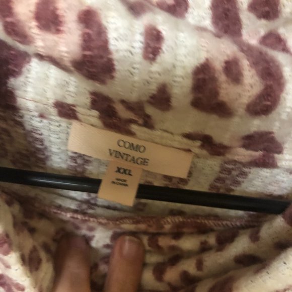 Como Vintage Fleece Type Top NWOT (102) - Picture 3 of 4